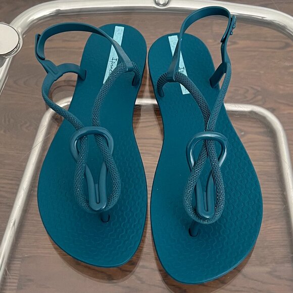 Ipanema Trendy Flip Flops in Blue - Picture 2 of 8